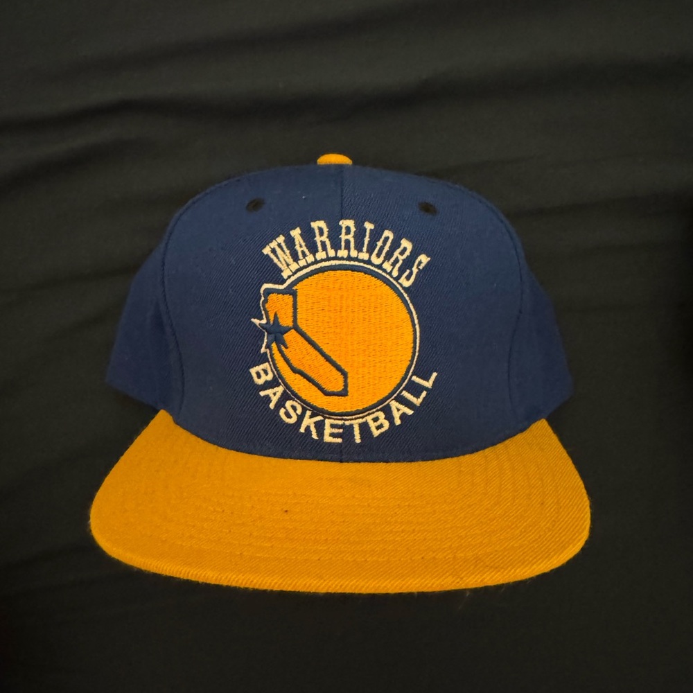 Mitchell & Ness Warriors Blue and Gold Hat
